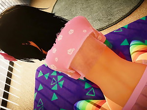 Our apartment, Hentai SFM game Ep.2 Rainbow party girl fuck stick