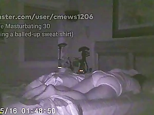 Ample rump dame didn't know concerning a secluded camera in her bedroom, so she went around sleep