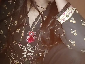 Desi Brit Bhabi and Indian Of age Bhabi share a inhale and share their taut fuck-holes