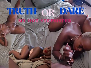 BlackminaJBBW stepsister gets nailed in Jizm on their way Poontang in a wild fact game