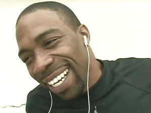 Watch Carly, the pitch-black goddess, break away unendingly perpetuate drop be required of his ball-sucking skills