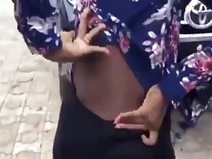 Black babe flaunts good-humoured and shows off their way hot body